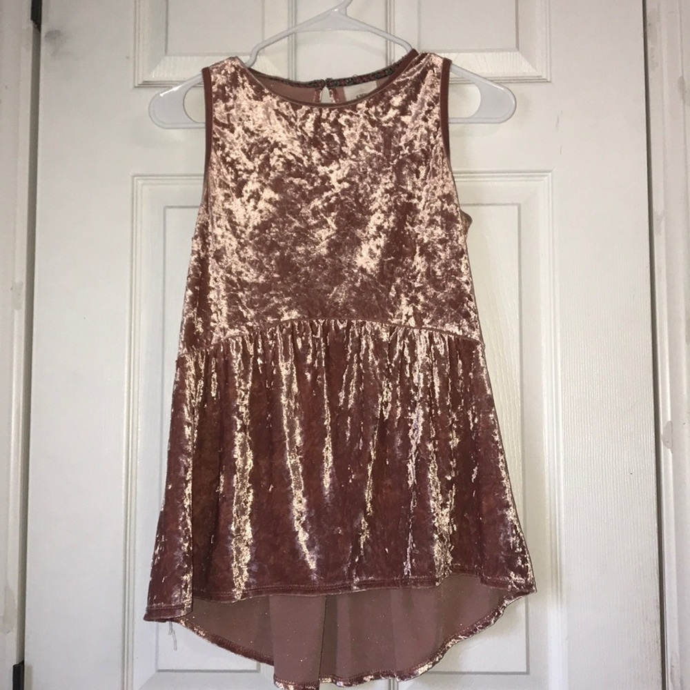 Target velvet high low tank